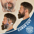 Monster&Son Beard Shaping Tool for Men - Classic Oversized Design, Clear Stencil Shaper for Perfect Symmetry