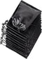 Satin Bags with Drawstring for Lingerie, Jewelry, Gifts, Party Favors, 12 Pack (7 x 9 inch, Black)