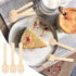 200 Pack 4" Mini Wooden Spork, Biodegradable Birchwood Disposable Spork for Camping, Party, Wedding