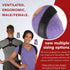 Swiss Safe Posture Corrector - Ergonomic Back Straightener Brace for Men/Women - Black, Large Size