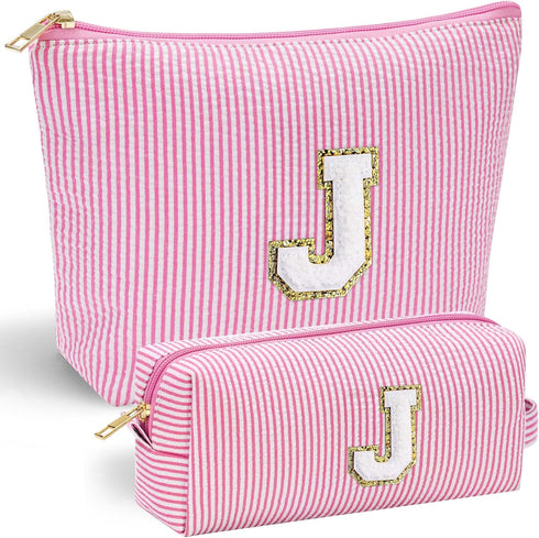 Preppy Makeup Bag, Gifts for Women, Makeup Organizer Bag, Cosmetic Bag for Daughter Sister, Birthday Gifts for Friends,