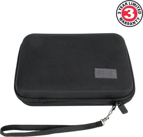 USA GEAR 7.5" Hard Shell Hair Clipper Case, Compatible with Wahl, Surker, Andis, Oster Clippers, Black