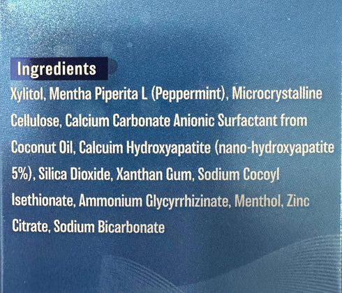 Nano Renew (62 Hydroxyapatite Toothpaste Tablet, Natural, Fluoride & Plastic Free tabs)