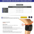 OTC Forearm Band, Compression Strap with Support Pad, Black, Large