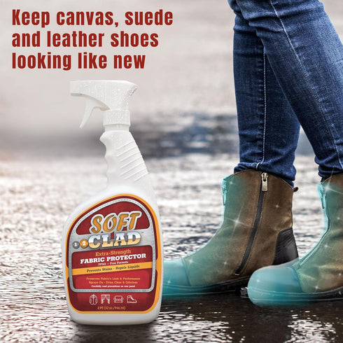 Extra Strength Fabric Protector Spray, 32oz, Prevents Stains and Repels Liquids for Furniture, Shoes, and Upholstery