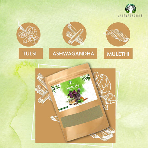 Immunity Kwath 100 Gm with Natural Herbs Giloy, Ashwagandha, Mulethi, Kadha, Kaadha