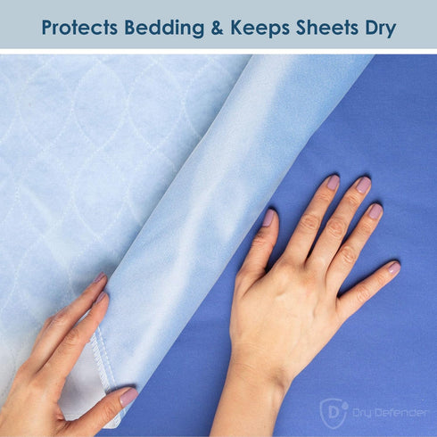 Pack 3 24x36 Washable Bed Pads - Reusable Waterproof Mattress Pad for Kids & Adults - Use as Seniors Incontinence Bed