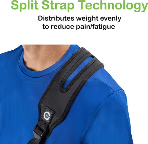 Custom SLR/Healjoy Medical Arm Sling, Ergonomic Design with Split Strap Technology for Men & Women