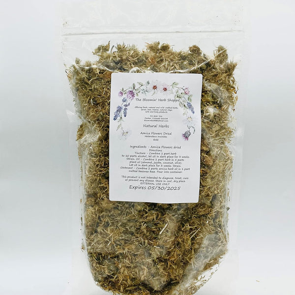 Arnica Flowers Dried | 6oz | Salves Ointment | Heterotheca inuloides | The Bloomin Herb Shoppe