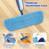 Microfiber Wet Spray Mops for Hardwood Floor Cleaning, Dry Wet Dust Mop with 4 Reusable Washable Mop Pads for Swiffer