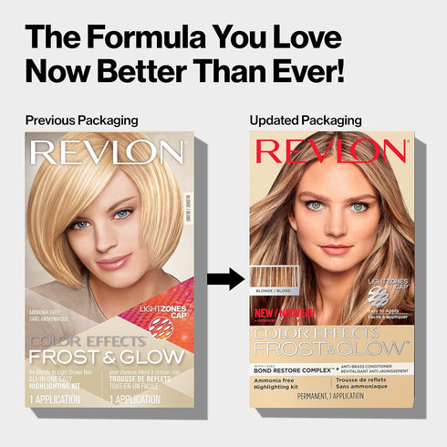 Revlon Color Effects Highlighting Kit, Permanent Hair Dye for Balayage, Frosting & Ombre, 20 Blonde, 8 Oz