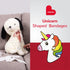 BioSwiss 24 Count Unicorn Shaped Self Adhesive Bandages - Fun First Aid Kit for Kids