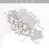 Silver Wedding Hair Comb with Pearls and Crystals - Bridal Headpiece or Party Hair Accessories