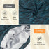 Silk Satin Lined Bonnet Sleep Cap, Adjustable Stay on All Night Hair Wrap Cover for Curly Hair Protection, Heather Lake