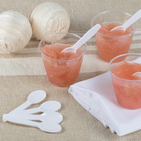 PARTY BARGAINS 3" Plastic Mini Spoons, 800 Count, Lightweight Disposable Tasting Spoons for Desserts and Appetizers