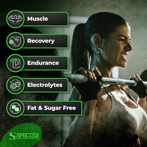Species Nutrition EAA & BCAA Powder, Fermented Amino Acids for Muscle Recovery & Endurance (Lemon Iced Tea, 30 Servings)