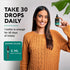 USDA Organic Lymphatic Drainage Drops - 2 fl - Immune System Support & Cleanse with 8-in-1 Herbs, Made in USA