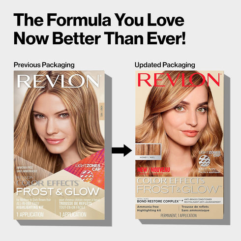 Revlon Color Effects Highlighting Kit, Permanent Hair Dye, For Balayage, Frosting, & Ombre Styling, 30 Honey, 8 Oz