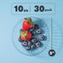 PLASTICPRO 30 Pack Crystal Clear Disposable Plastic Plates, 10 Ounce Dinner Dishes for Special Occasions