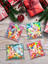 200 Pieces Clear Christmas Treat Bags, Self-adhesive Cellophane Plastic Candy Bags for Party Favors Decoration