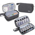 LUXJA Essential Oil Carrying Case, Holds 12 Bottles (5ml-15ml), Portable Double-Layer Organizer, Black
