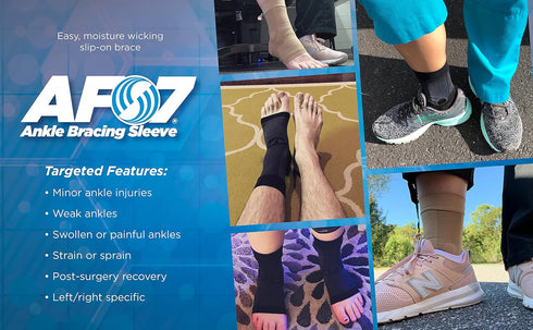 OrthoSleeve Compression Ankle Brace for Ankle Sprains, Achilles Tendonitis, and General Pain