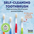 MOUTHWATCHERS Soft Flossing Manual Toothbrush for Adults, Green, Ultra Clean, Good for Sensitive Teeth and Gums, By Dr.