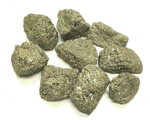 Zentron Collection Natural Rough Pyrite, 1/2 Pound, 2"