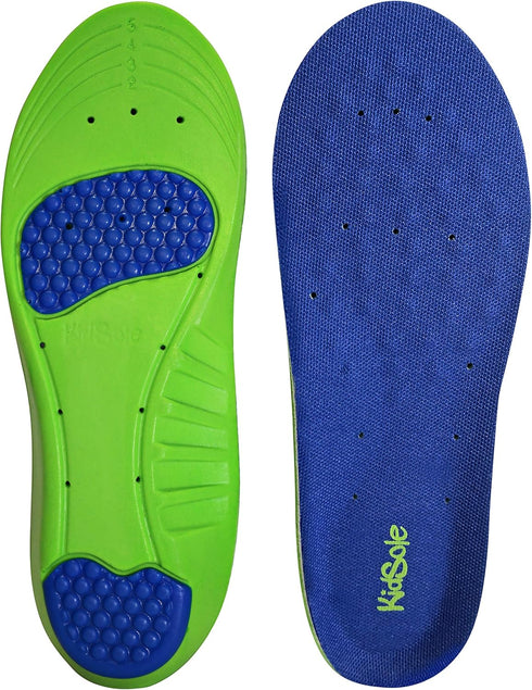 KidSole Memory Foam Sport Plus Children's Athletic Replacement Insole, Comfort for Kids Size 3-6 (24 CM)