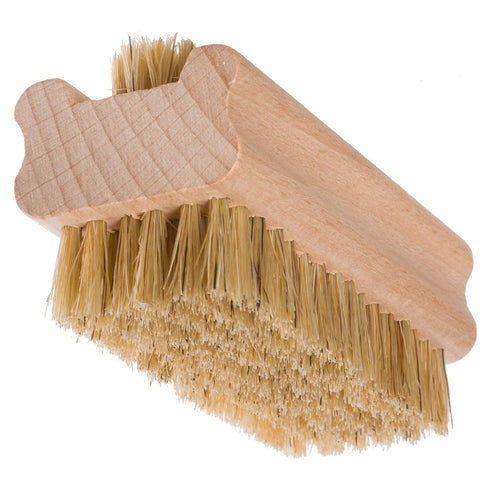Redecker Natural Pig Bristle Nail Brush, Untreated Beechwood Handle, 3-3/4-Inches