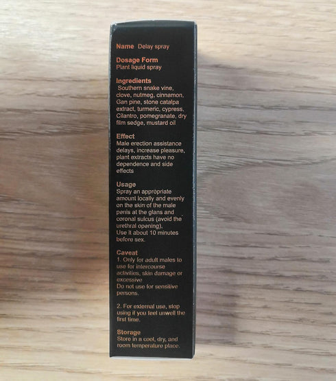 Men's Stamina Boosting Spray, Men's Sex Delay Spray Anti Premature Ejaculation Prolong Male External Use Penis
