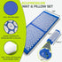 ProsourceFit Acupressure Mat and Pillow Set for Back/Neck Pain Relief and Muscle Relaxation, Pink