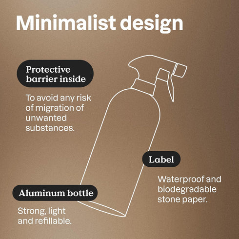 ATTITUDE Multi-Purpose Cleaner: EWG Verified, Plant and Mineral-Based Ingredients, Refillable Aluminum Bottle, 16 Fl Oz