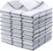 PPAXL Cotton Grid Dish Cloths, Terry Cleaning Rags, 12 x 12 Inches, Light