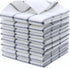 PPAXL Cotton Grid Dish Cloths, Terry Cleaning Rags, 12 x 12 Inches, Light