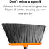 Set Set BirdRock Home Broom and Dustpan - Lobby Dust Pan - Orange and Grey Durable - Indoor or Outdoor - Sweep Combo