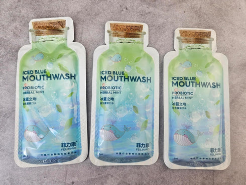 Skywin Travel Size Mouthwash, Mini Mint Flavored Packets for Adults, 14 Pcs in 1 Pack