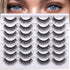 Newcally Lashes, 14 Pairs Pack of False Eyelashes, Natural Wispy Light Volume Faux Mink
