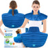 Microwavable Large Neck and Shoulder Wrap – Natural Therapy for Muscle Pain, Tension, Stress, Arthritis, Migraines