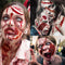 VANTATY 215+ PCS 3D Fake Scars Tattoo Temporary Halloween Makeup Kit, Scary Face Wound Stickers