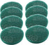 8Pcs Scrub Pads: Round Scrubber Scouring Pads for Home Kitchen House Cleaning, Green