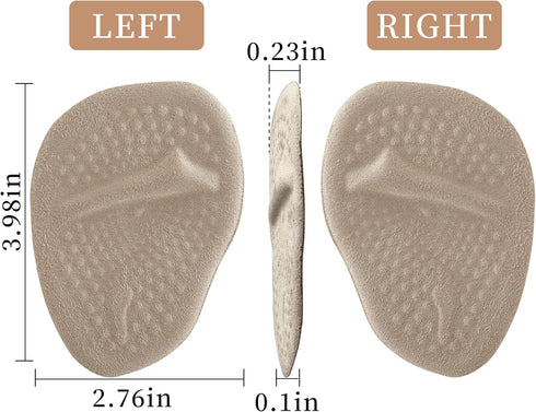VRUIFA 2 Ball of Foot Cushions, Metatarsal Pads for Women, High Heels Comfort Pads, Shoe Support for Metatarsalgia Pain