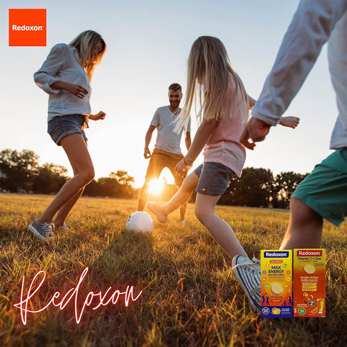 Redoxon Max Energy | Citrus Flavor | 20 Effervescent Tablets | 2.82 Oz Box | Helps Support Immune System
