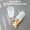OCHEAL Retractable Makeup Brush Holders, Clear Travel Makeup Brush Case, Dustproof Storage for Women and Girls Makeup