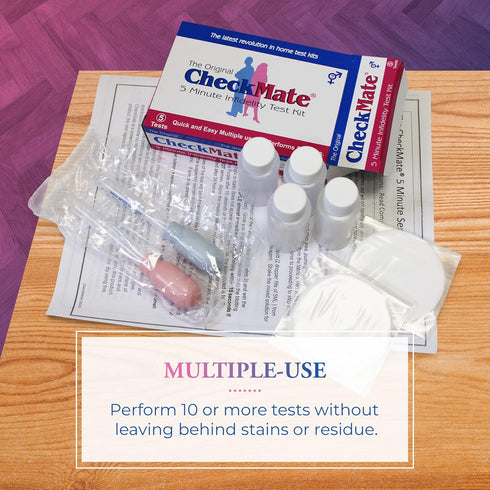 Check Mate Infidelity Test Kit, Rapid Semen Detection Tests, 10 Home Tests, Results in Less Than 5 Minutes
