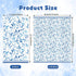 KTHONIOMANTE 200PCS 2 Pack, 4.5x8 Inch Blue & White Guest Paper Napkins, Ply Disposable Paper Blue Leaves Dinner Hand