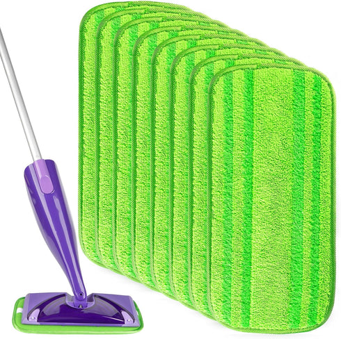 HOMEXCEL Microfiber Mop Pads Compatible with Swiffer Wet Jet, Reusable Machine Washable