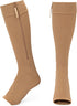 Shorewood Medical Compression Socks Zipper 20-30mmHg: Knee-high, Open Toe