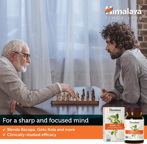 Himalaya MindCare Nootropic Brain Supplement for Mental Sharpness, 1170 mg, 60 Capsules