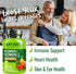 NATURELO Vitamin C Vegan Supplement with Organic Acerola Cherry Extract, 500 mg VIT C per Cap, 90 Capsules